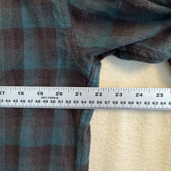MATIX Men's Long Sleeve Flannel Plaid Snap Up Shirt Size Large - Picture 8 of 9